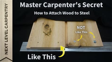 how to attach sheet metal to wood|how to attach wood to steel.